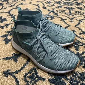 Adidas Ortholite athletic shoes.